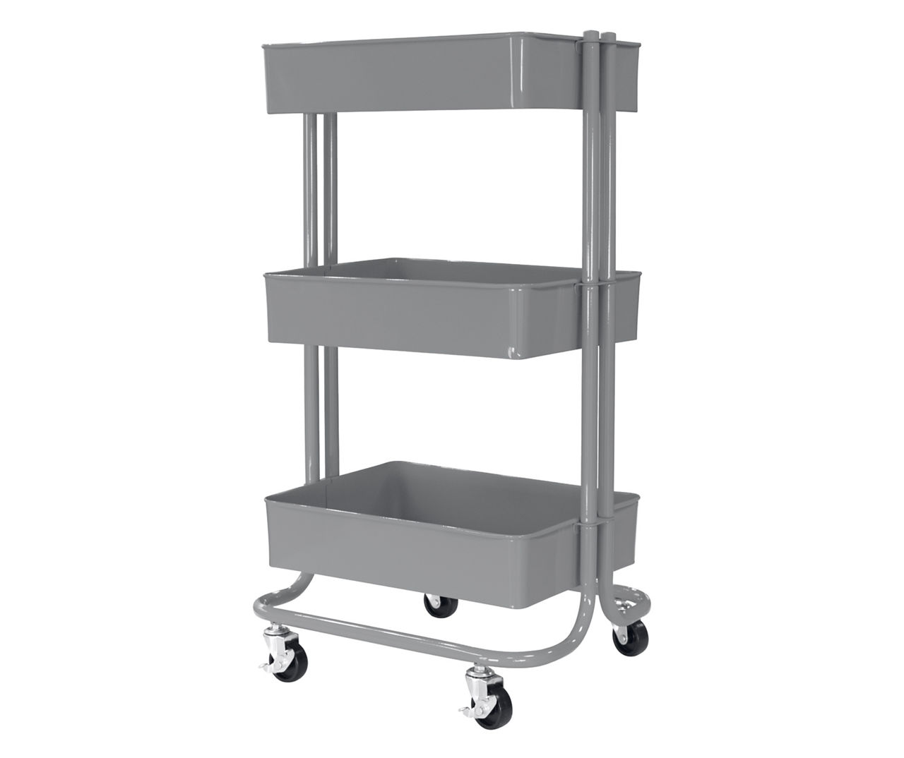 Homestead Ultimate Gray 3Tier Rolling Storage Cart Big Lots