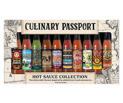 Culinary Passport 10-Piece Hot Sauce Set