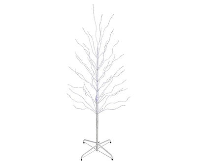 5' LED White Birch Twig Tree
