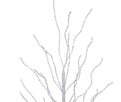 5' LED White Birch Twig Tree