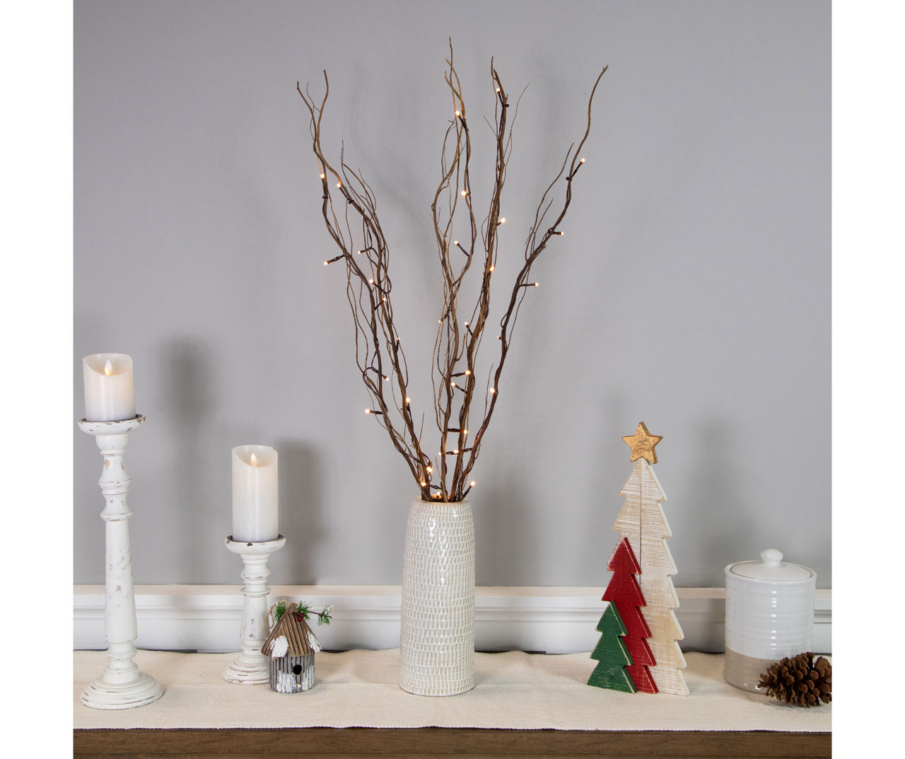Natural Branch Bundle LED Tabletop Decor