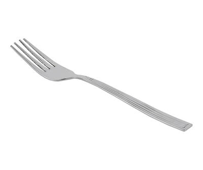 Stainless Steel Ribbed Dinner Forks, 4-Pack