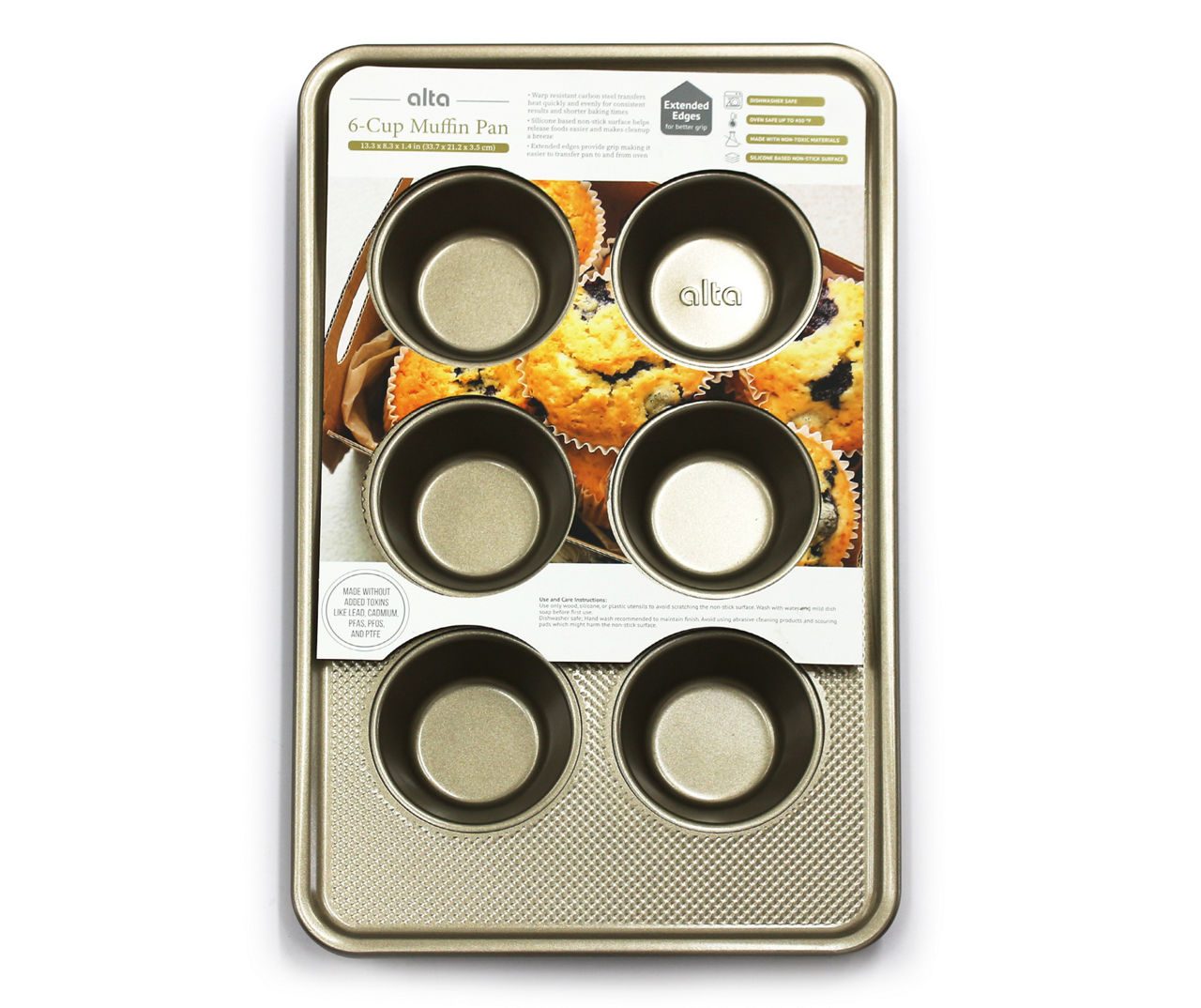 Eco Home - Gold 6-Cup Muffin Pan