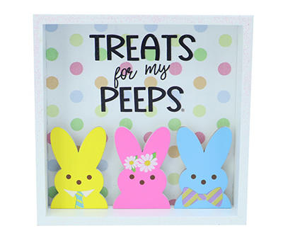 "Treat for My Peeps" Easter Bunny Shadow Box