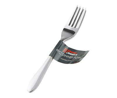 Stainless Steel Dinner Forks, 4-Pack