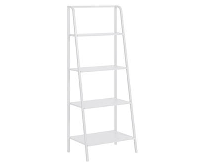 White 4-Tier Ladder Bookshelf
