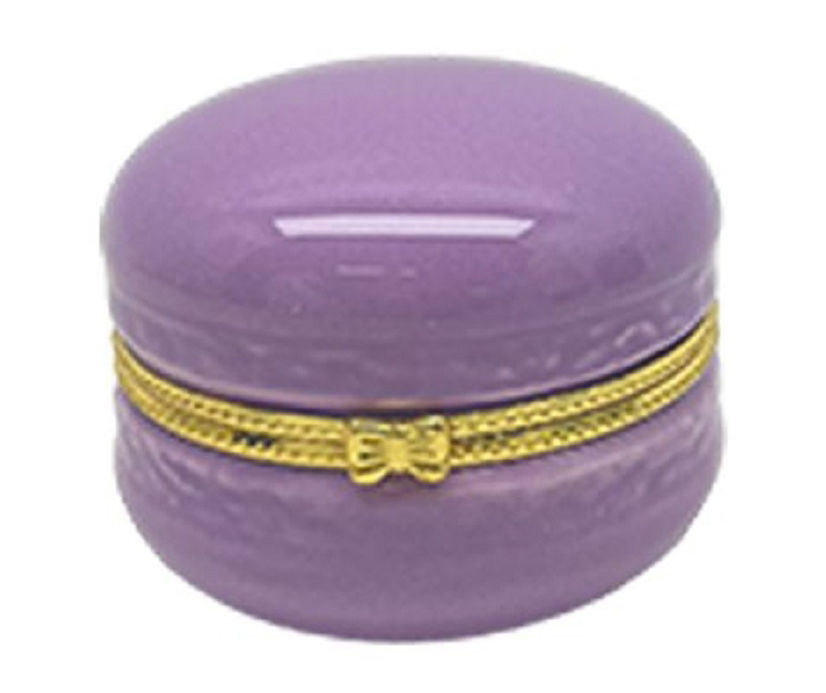 Purple Macaroon Ceramic Jewelry Box