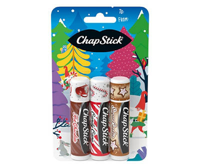 Holiday Flavors Lip Balm, 3-Pack
