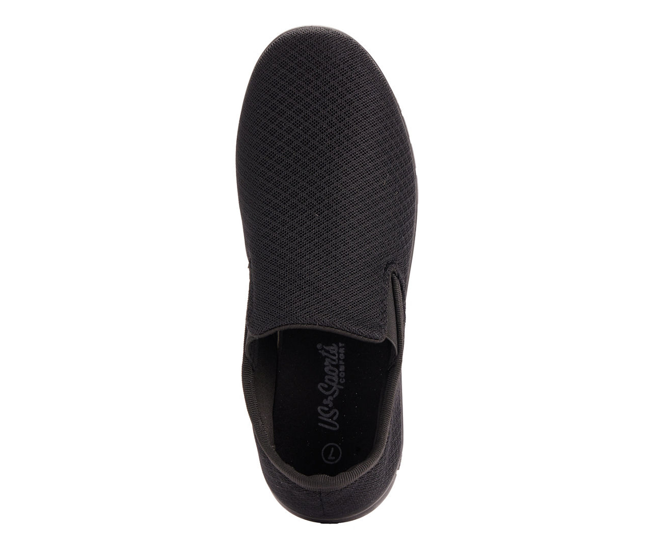 Women's 8 Black Diamond Mesh Athletic Slip-On Sneaker | Big Lots