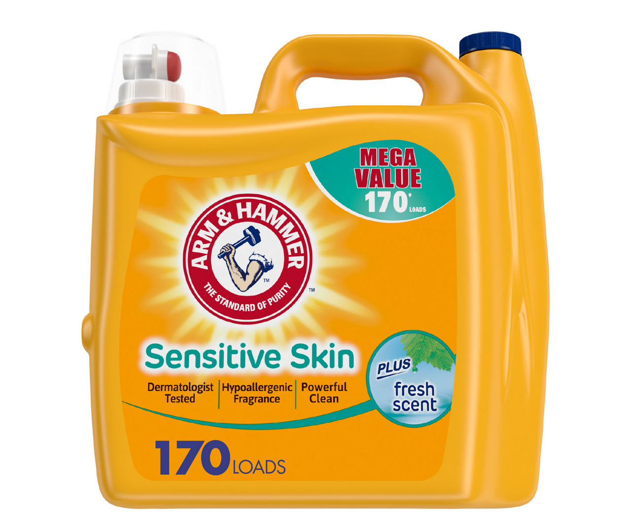 Arm & Hammer Sensitive Skin Plus Fresh Scent Liquid Laundry Detergent