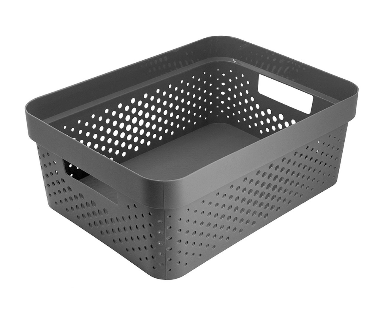 Glad 2Gal. Dark Gray Perforated Storage Basket Big Lots