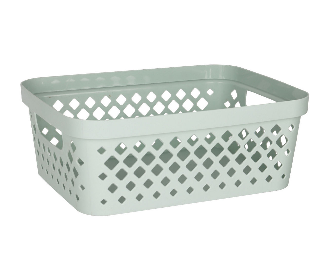 Glad 2-Gal. Sage Diamond-Perforated Storage Basket | Big Lots