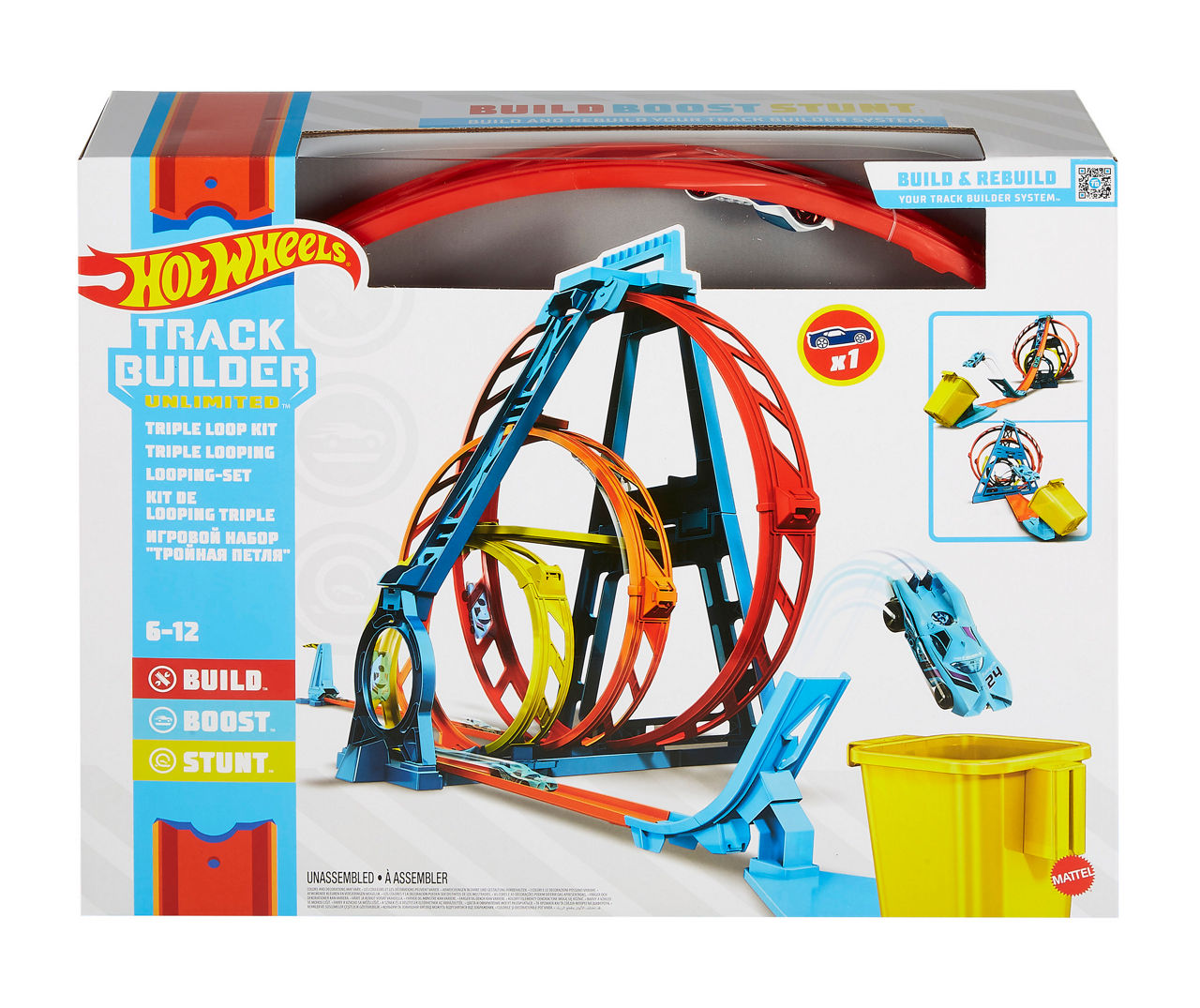 Hot Wheels Track Builder Triple Loop Set Big Lots