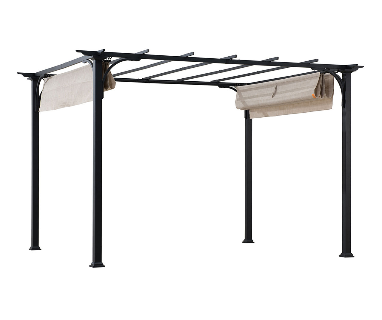 9' x 12' Beige Adjustable Shade Metal Pergola Big Lots