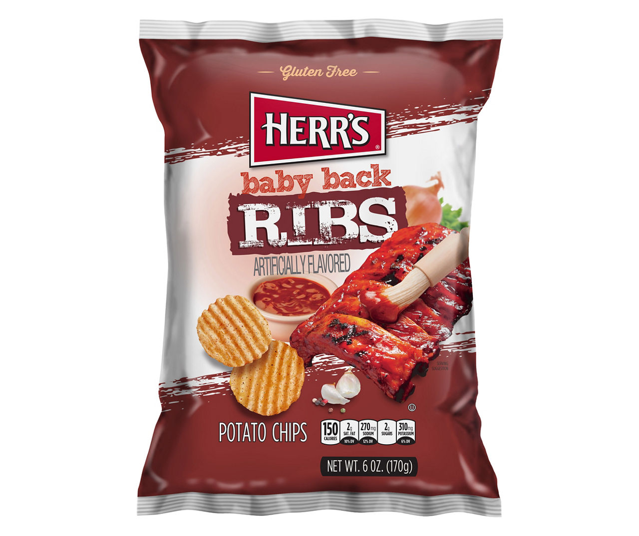 Herr's Baby Back Ribs Potato Chips, 6 Oz. | Big Lots