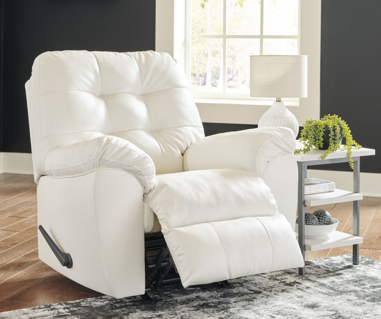 White deals rocker recliner