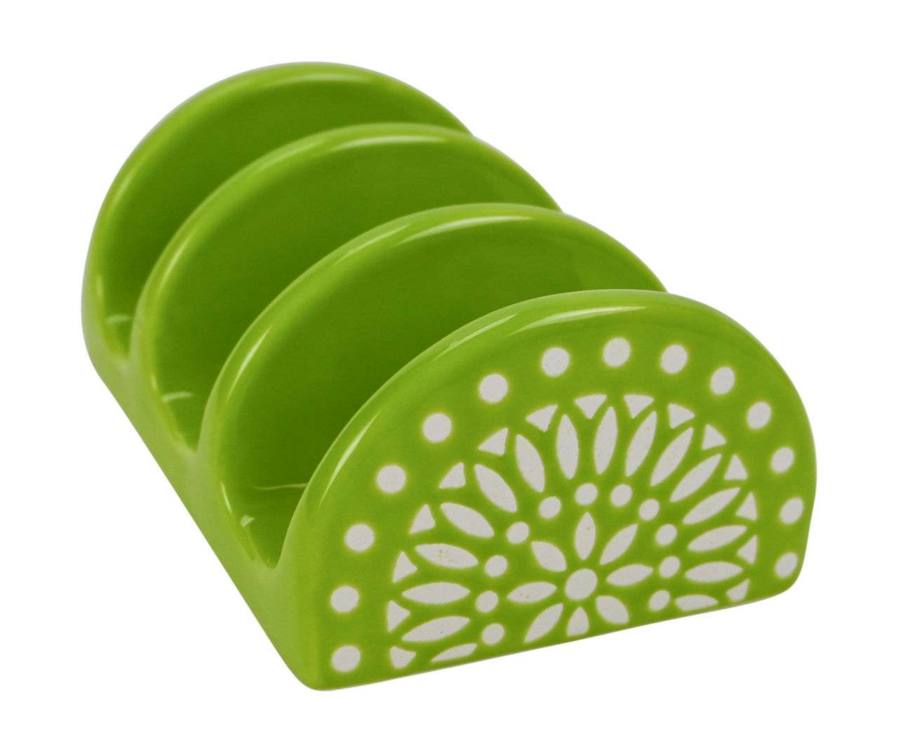 Boston Warehouse Lime Green Medallion Taco Holder Big Lots