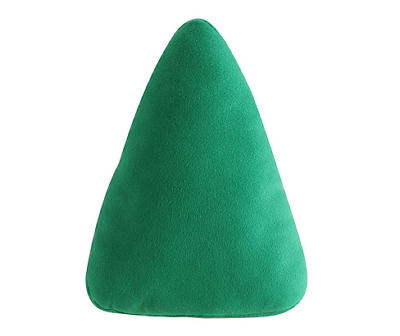 Green & White St. Patrick's Velvet Gnome Decorative Pillow