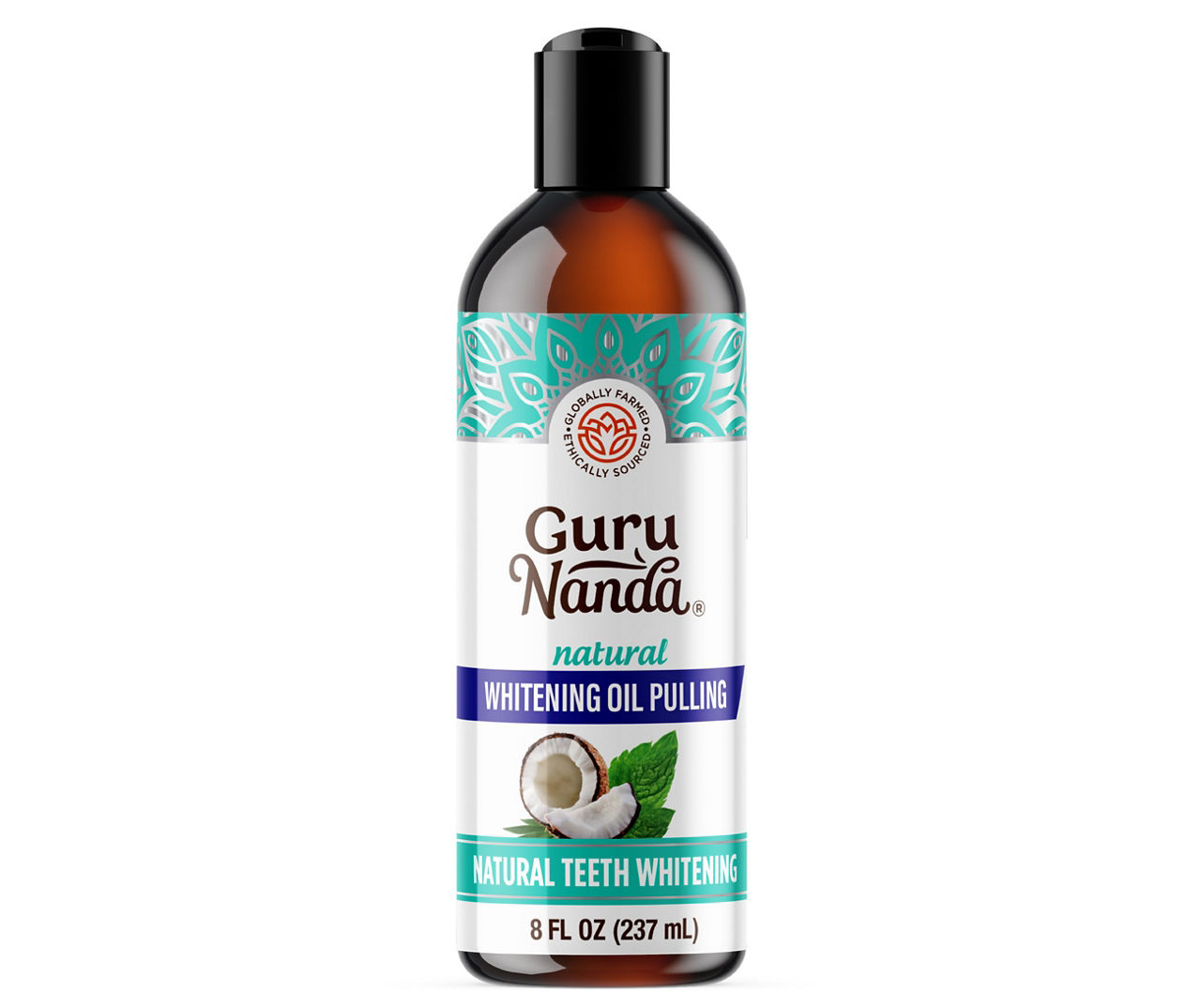 Guru Nanda® Natural Oil Pulling Coco-Mint Oral Rinse, 8 fl oz - Harris  Teeter