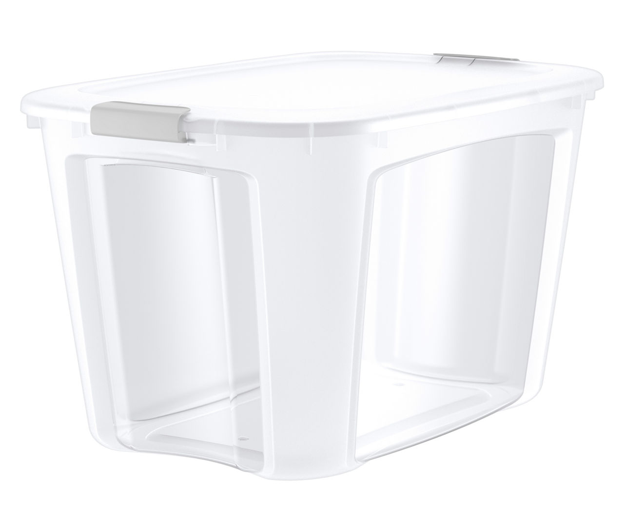 Bella Storage Solution 30-Gallons (121-Quart) Clear Tote with Latching Lid  at