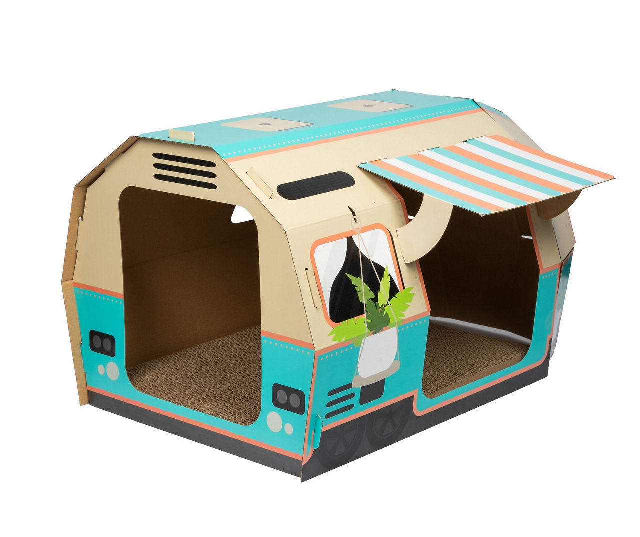 Gray Modern Camper Cat Scratcher Big Lots