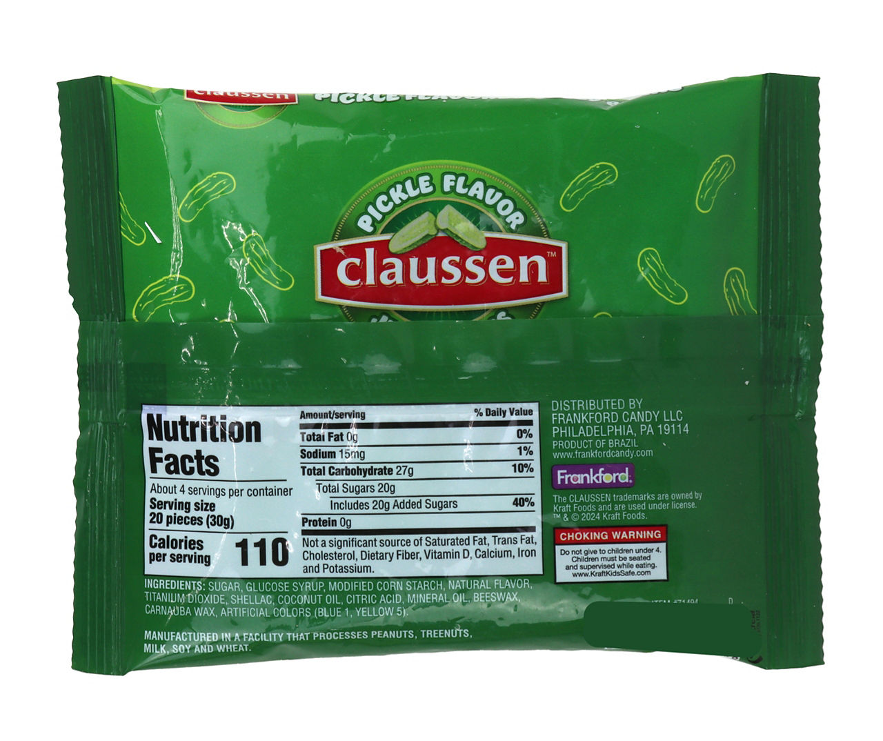 Kraft Claussen Pickle Flavor Jelly Beans, 4 Oz. | Big Lots