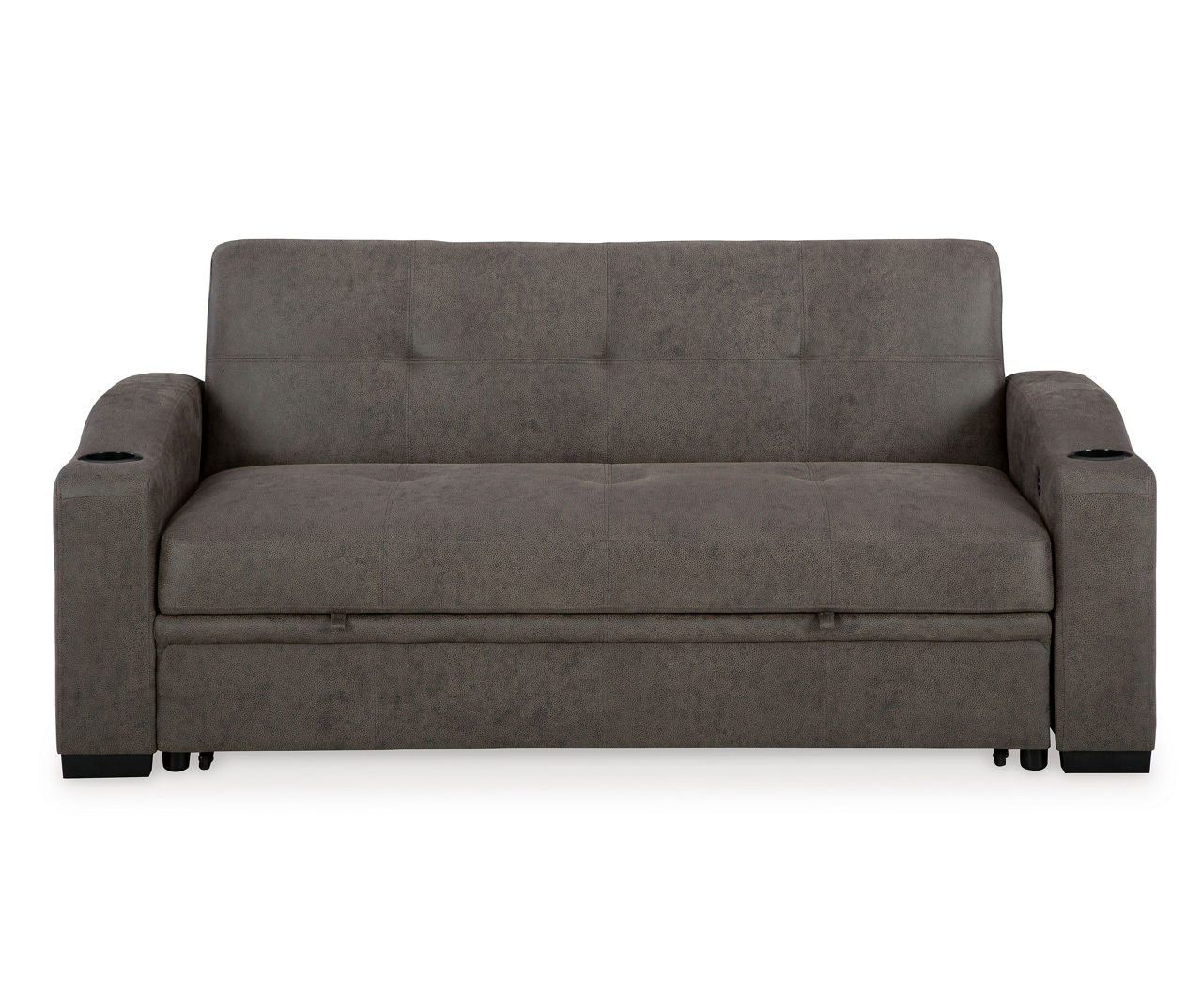 Signature Design By Ashley Hermosa Faux Leather Pop-Up Sleeper Sofa ...