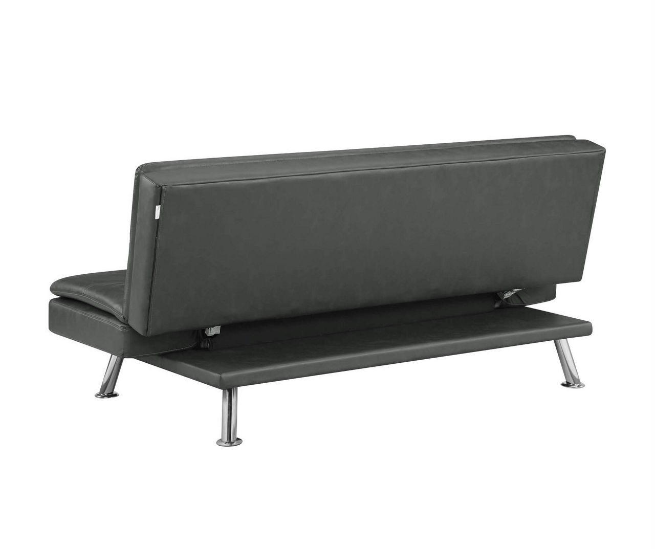 Serta Niles Dark Gray Faux Leather Convertible Sofa Big Lots