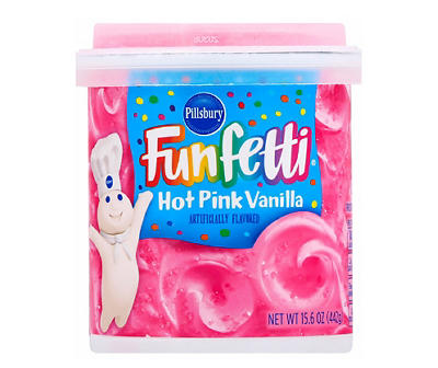 Funfetti Hot Pink Vanilla Frosting, 15.6 Oz.