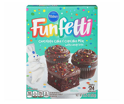 Funfetti Chocolate Cake Mix, 15.25 Oz.