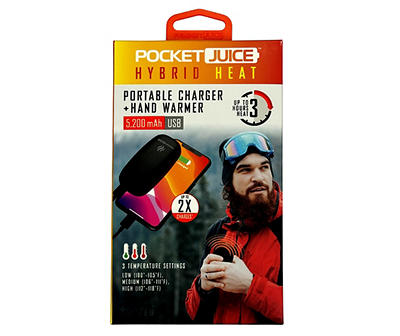 5,200-mAh Portable Charger & Hand Warmer
