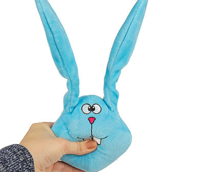 Action Plush Blue Rabbit Animated Squeaker Dog Toy