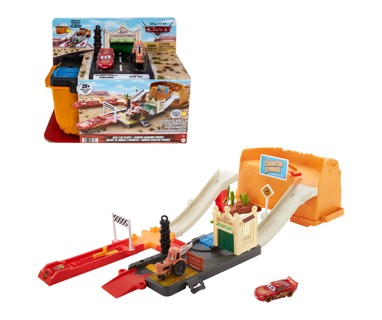 Disney hot Cars Play Set and Cars