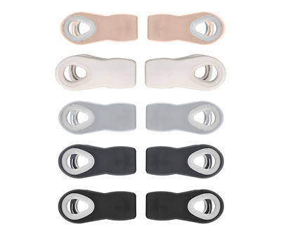 Gray Magnetic Bag Clips, 10-Pack