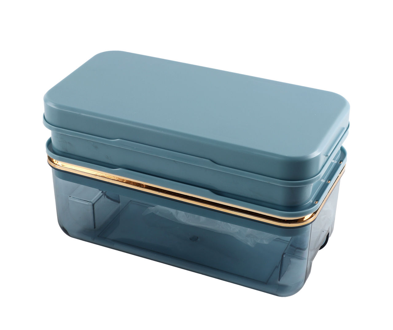 Enchante Blue 5-Piece Ice Cube Tray & Storage Bin Set | Big Lots