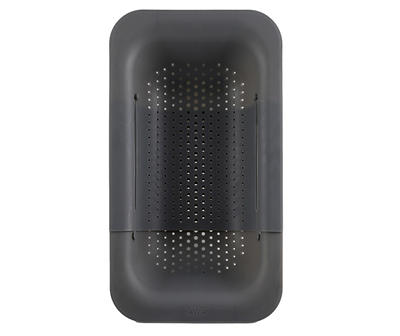 Black Expandable Over-The-Sink Strainer