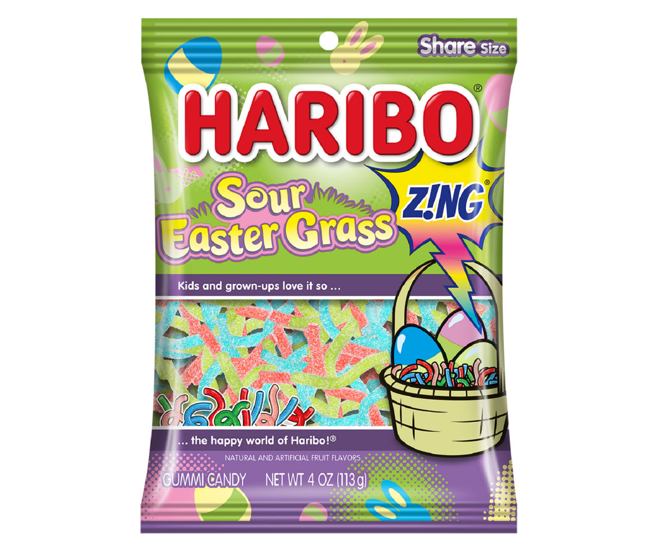 Haribo Sour Easter Grass Candy, 4 Oz. Big Lots