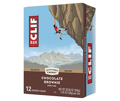 Chocolate Brownie Flavor Energy Bars, 12-Pack