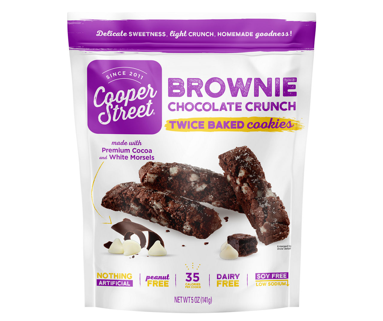 Cooper Street Brownie Chocolate Crunch Twice Baked Cookies, 5 Oz. | Big ...