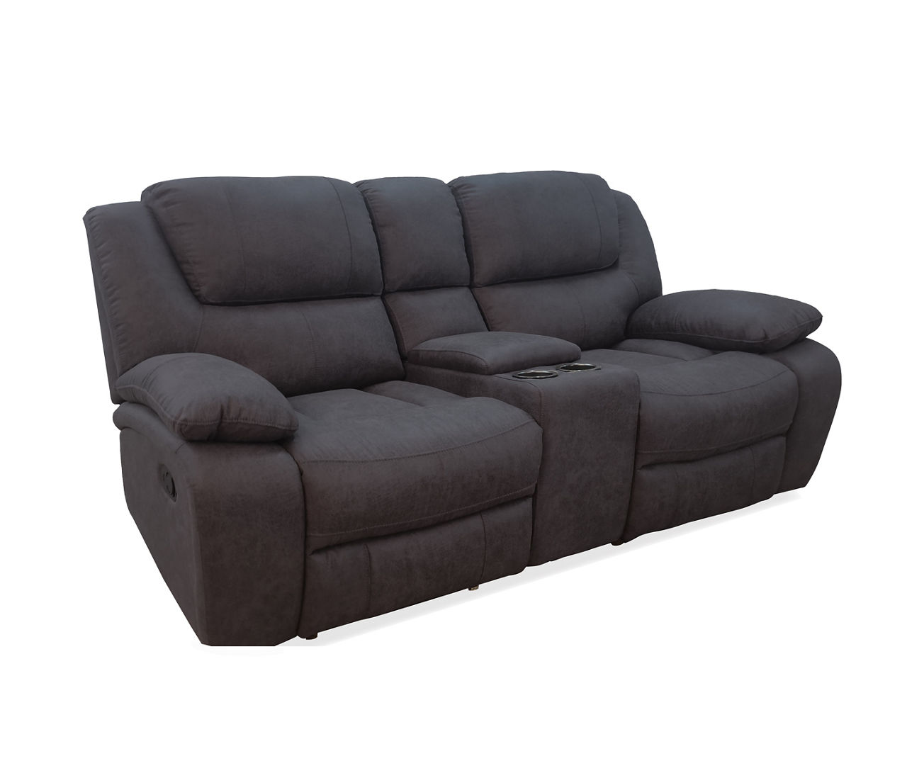 Granite Reclining Console Loveseat