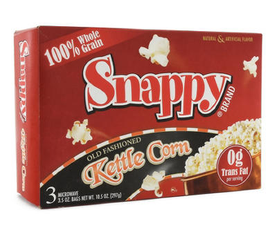Old Fashioned Kettle Corn Microwave Popcorn, 3-Pack