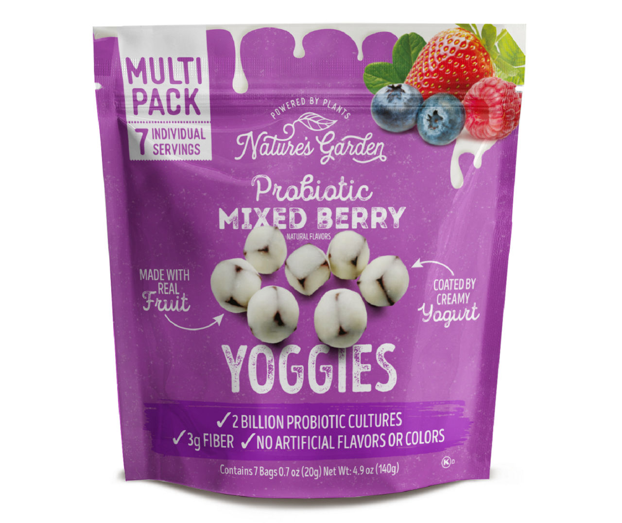 Nature's Garden Probiotic Mixed Berry Yoggies, 7Pack Big Lots