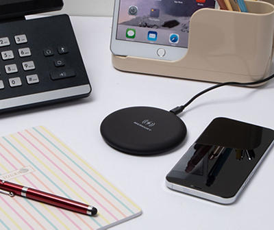 Black Qi-Certified Wireless Charger