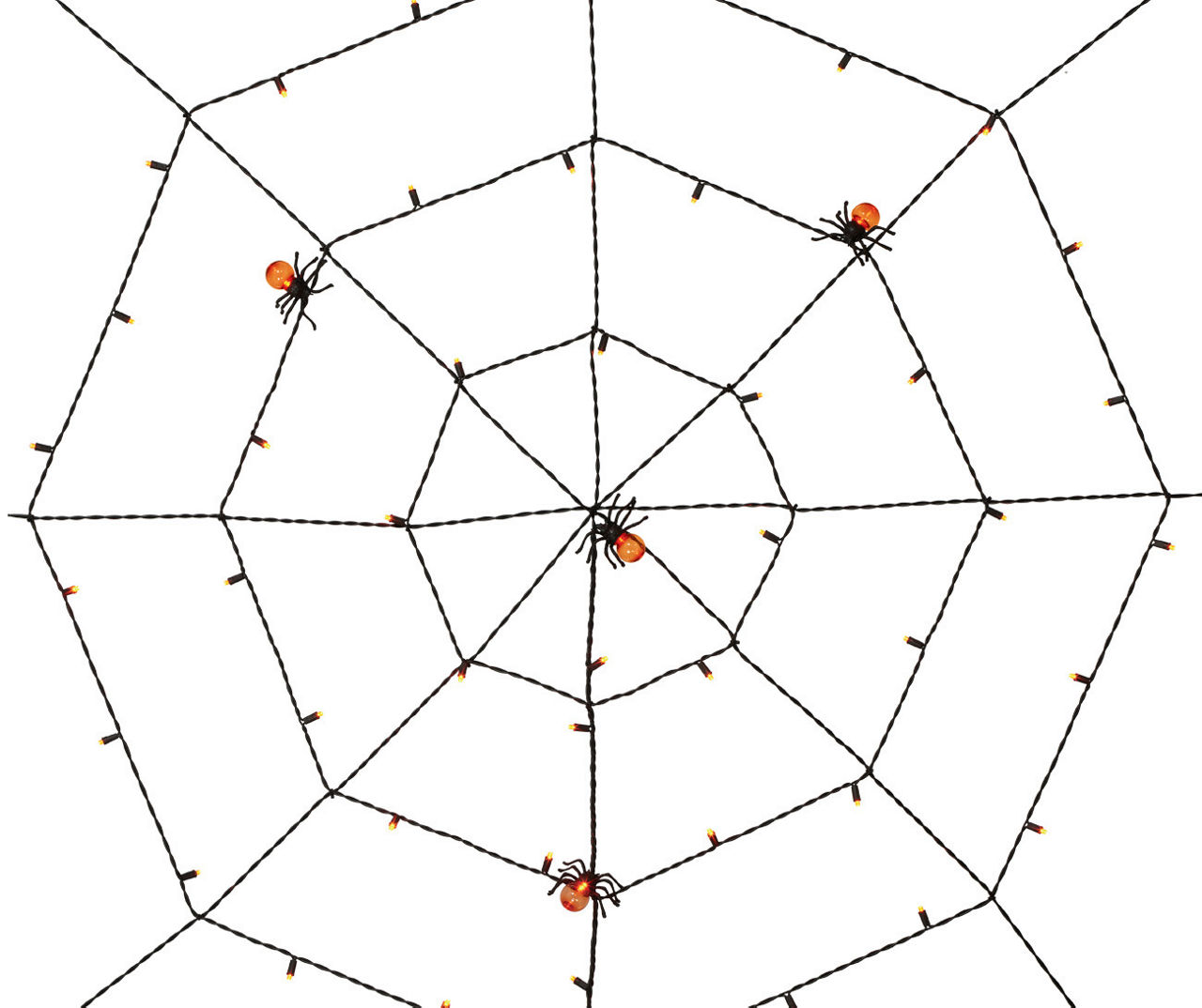 5' Orange LED Spider  Light Decor Big Lots
