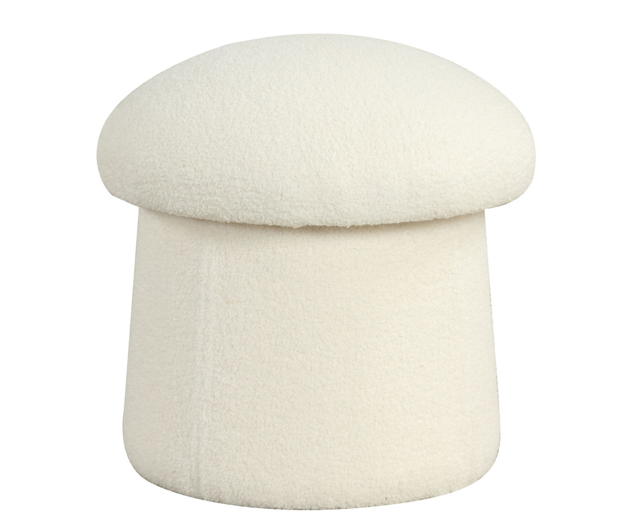 Cream Mushroom Storage Ottoman