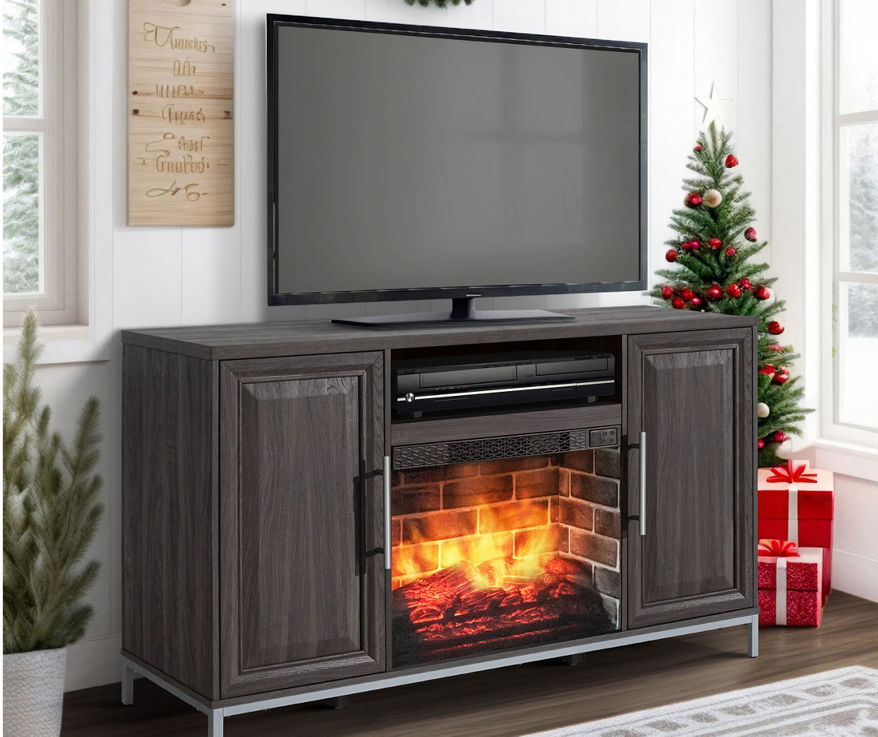Electric Console Fireplace Fireplace TV Stand Big Lots