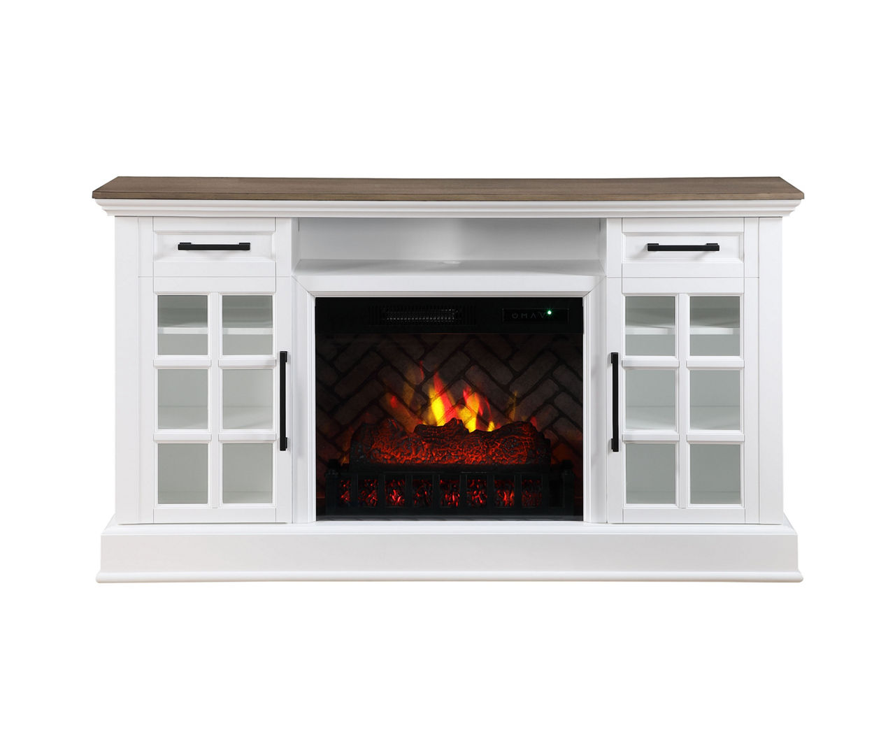 60" Gahanna 2-Tone Electric Fireplace Console