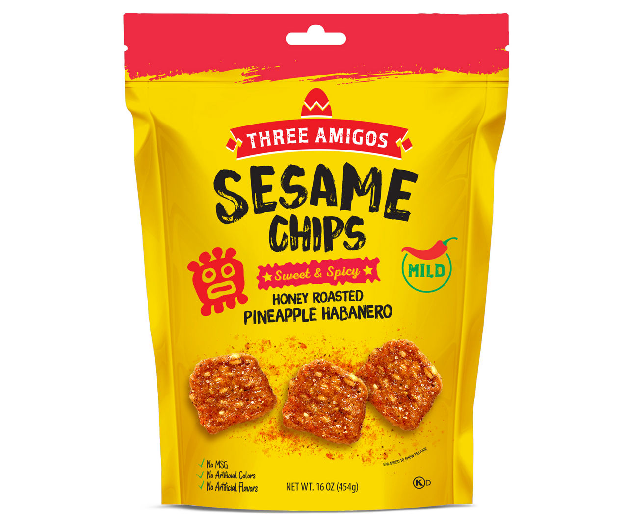 Nutty Naturals Three Amigos Sweet & Spicy Sesame Chips, 16 Oz. Big Lots