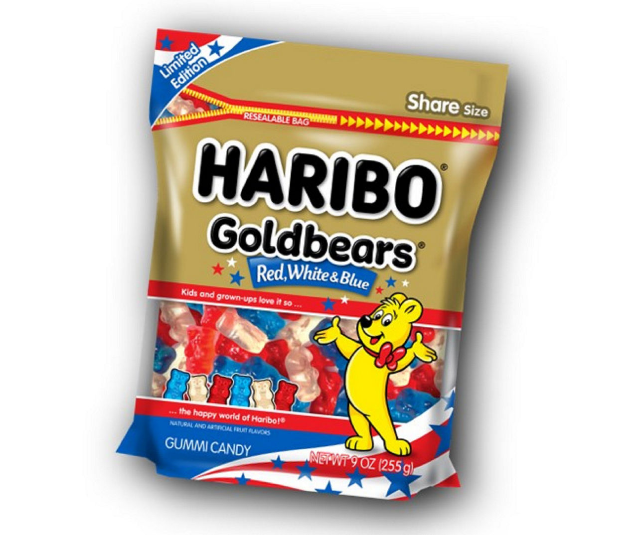 Haribo Red, White & Blue Bears Gummi Candy, 9 Oz. | Big Lots