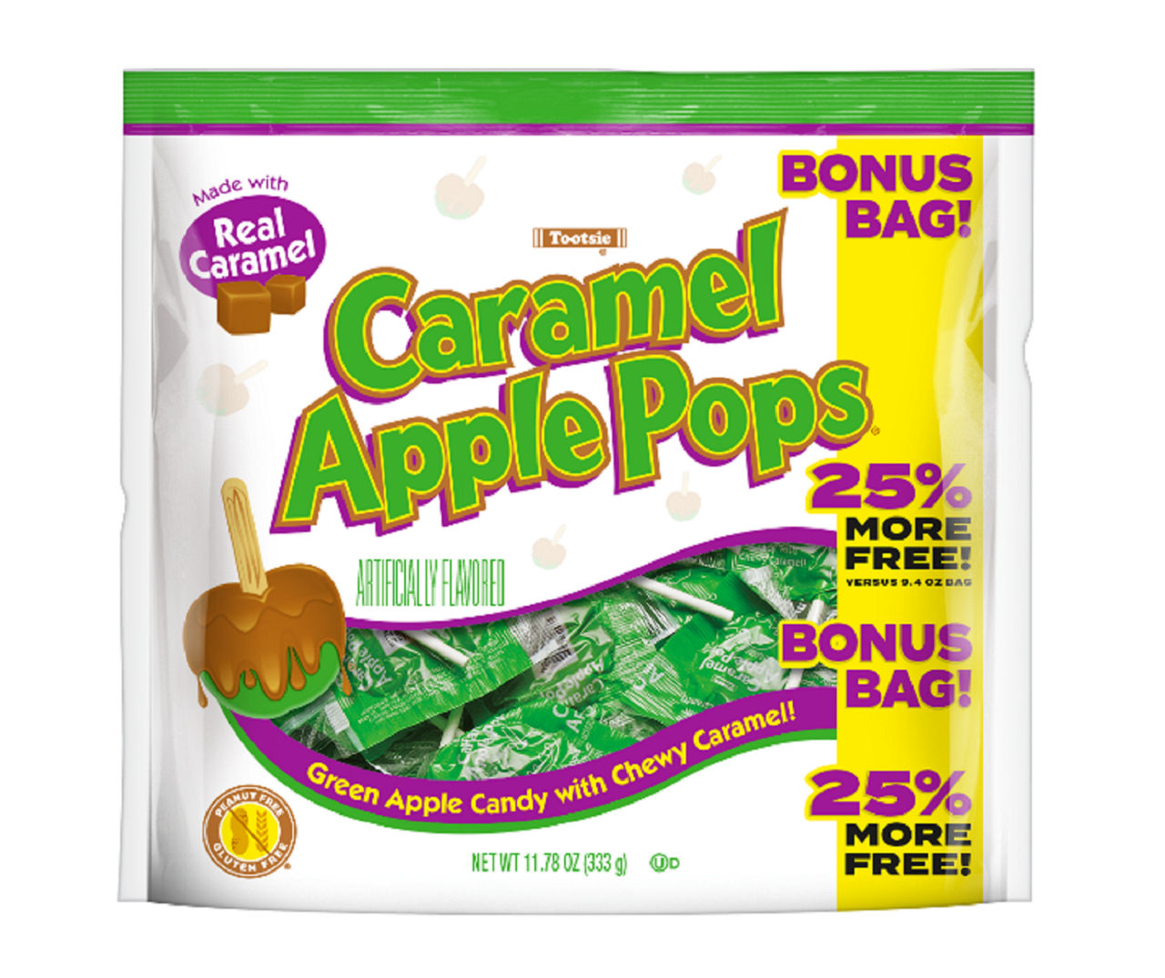 Tootsie Caramel Apple Pops 1178 Oz Big Lots